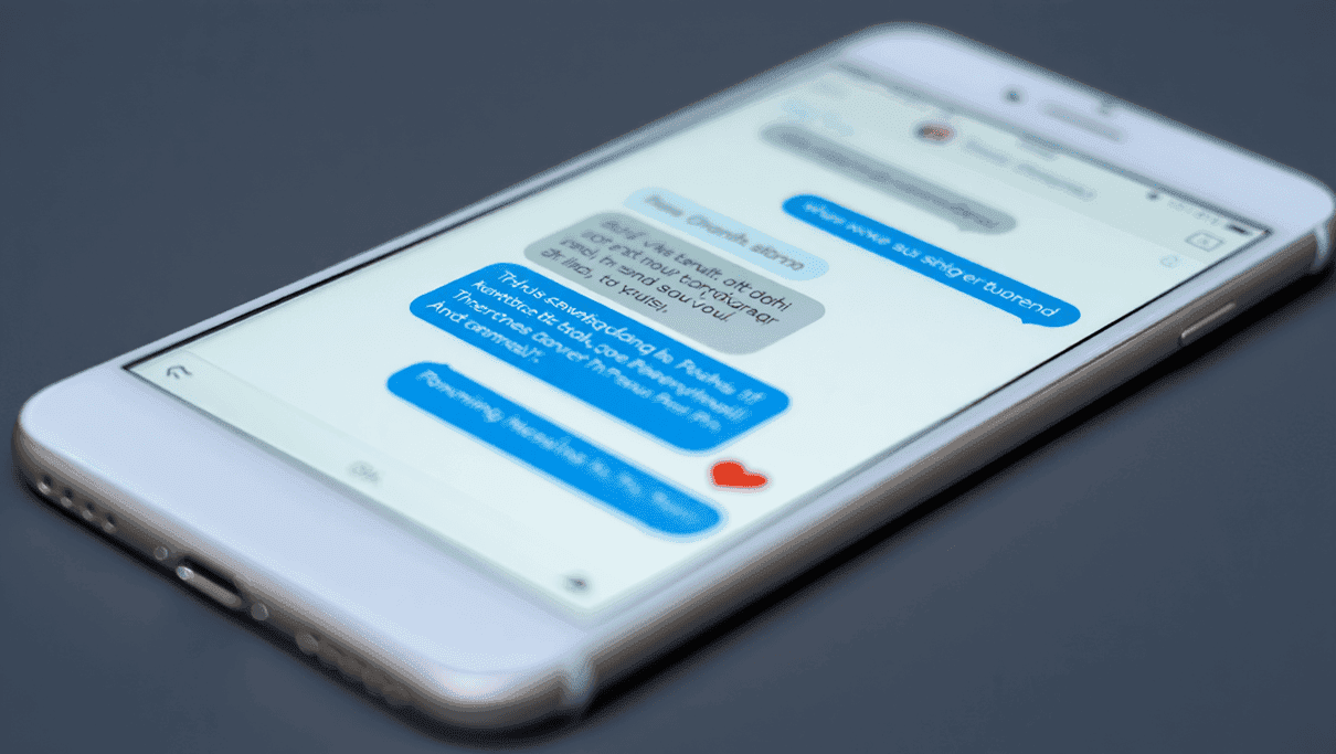 Ek mobile phone ka artistic depiction jisme kuch text messages dikhaye gaye hain, jo ek affair ki taraf ishara karte hain. Ek mobile phone ka artistic depiction jisme kuch text messages dikhaye gaye hain, jo ek affair ki taraf ishara karte hain.