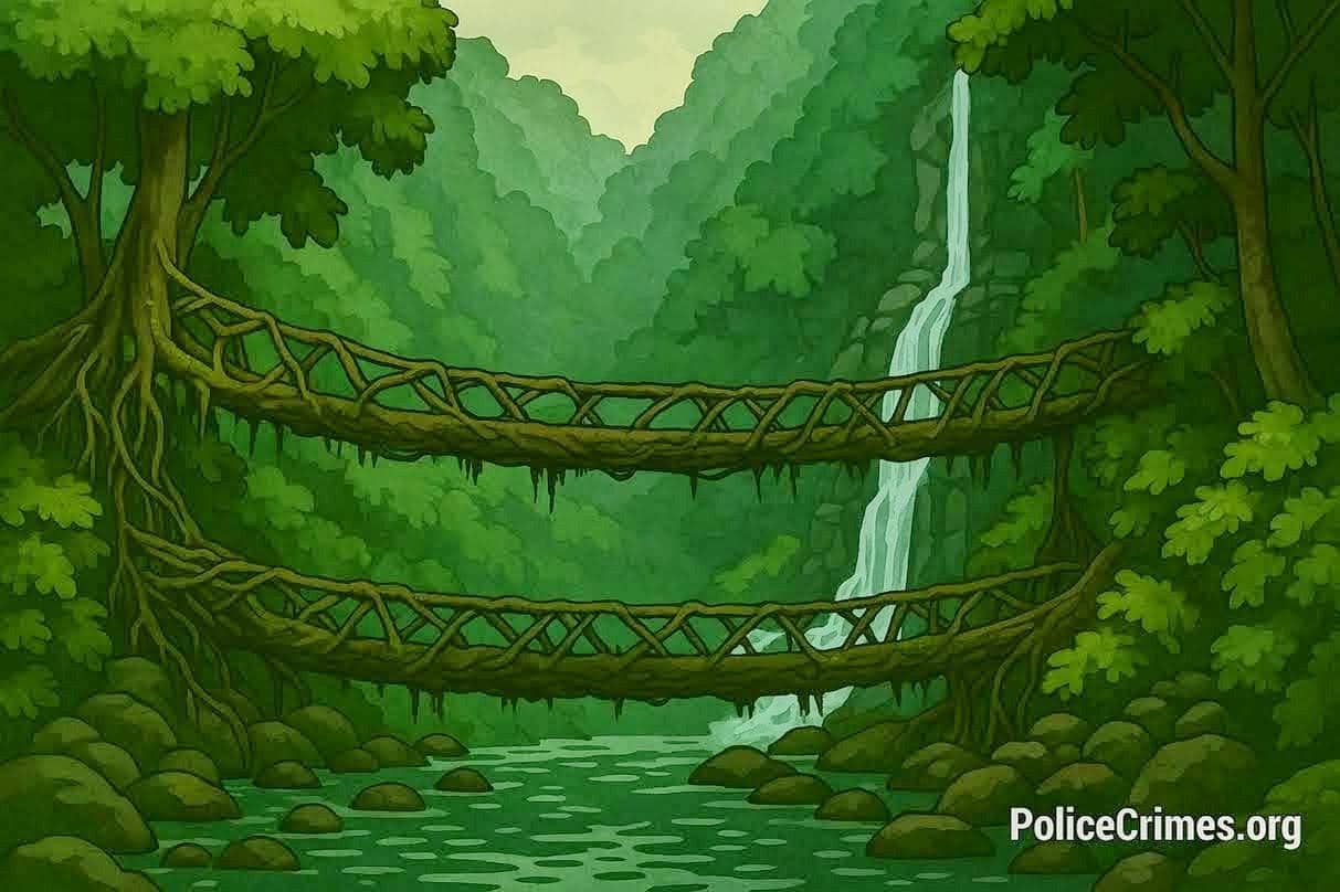 Meghalaya ke Nongriat gaon mein waterfall Meghalaya ke Nongriat gaon mein waterfall