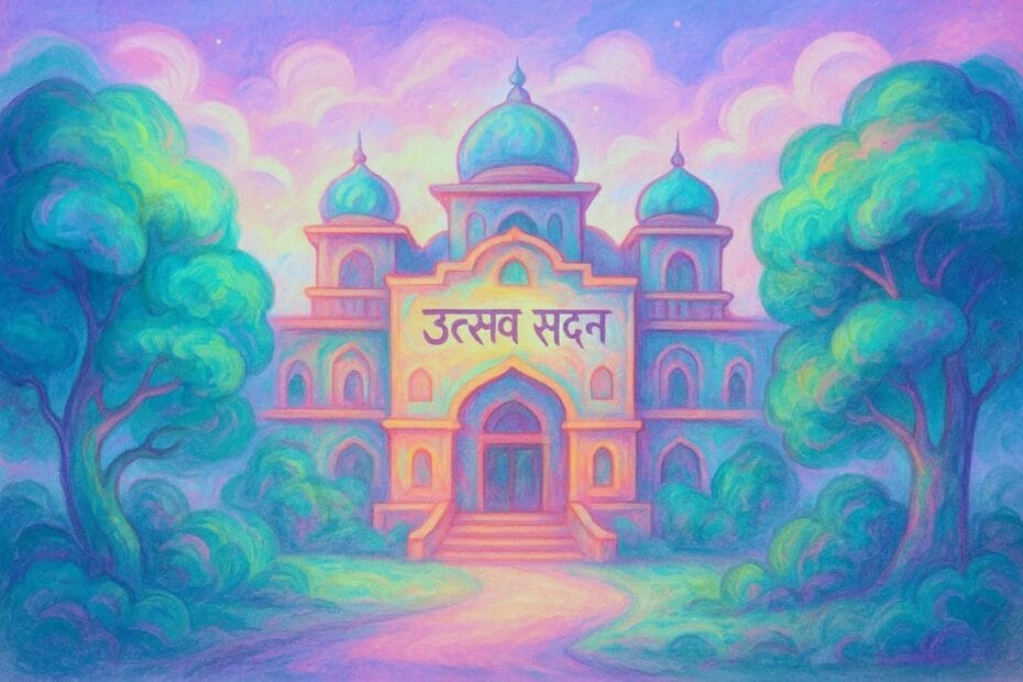 Utsav Sadan Kingsway Camp Delhi illustration